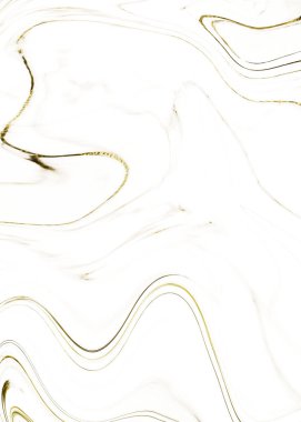 Beyaz mermer sıvı altın doku ile
