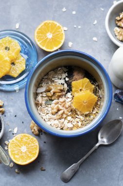 Mandarin ile sağlıklı tohum karışımı