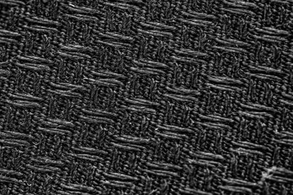 Black Rug Fabric Textured Background — Stock Photo, Image