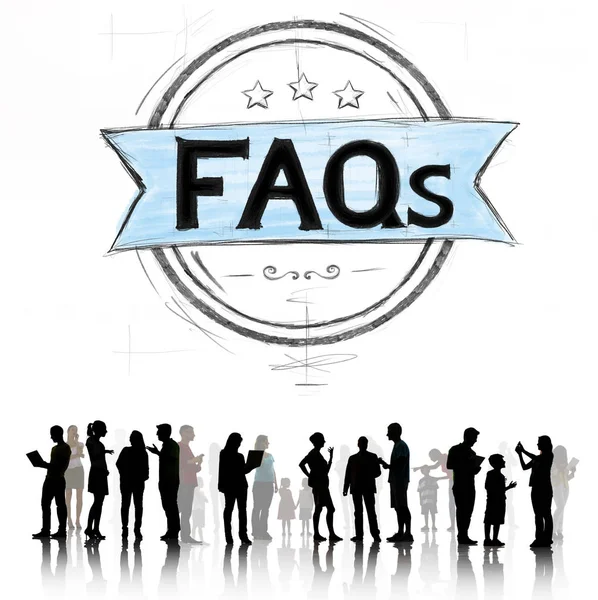 Faq Frequently Asked Questions Guidance Explanation Concept — Stock Photo, Image