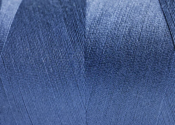 Blue Threads Satin Fabric Textured Background — Stock Photo, Image