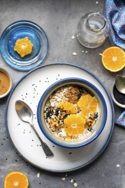 Mandarin ile sağlıklı tohum karışımı