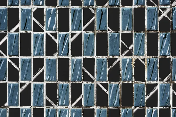 Fondo Azulejo Texturizado Azul Negro —  Fotos de Stock