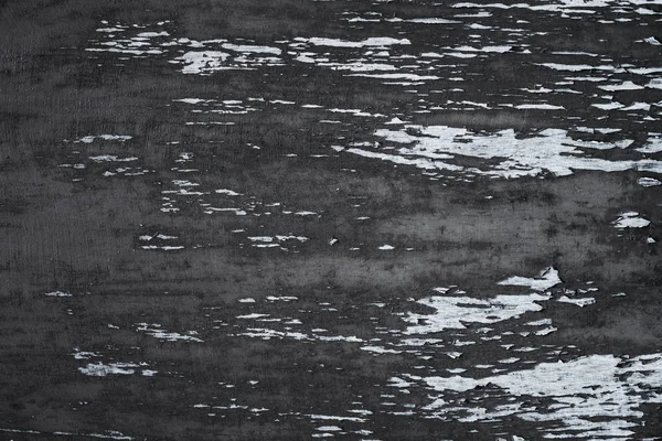 Scratched Black Wooden Textured Flooring Background — Stock Photo, Image