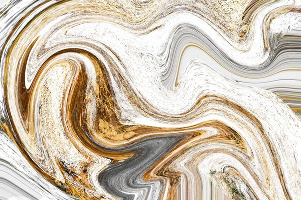 Золотая Жидкость Искусство Мрамор Краски Текстурированный Фон — стоковое фото