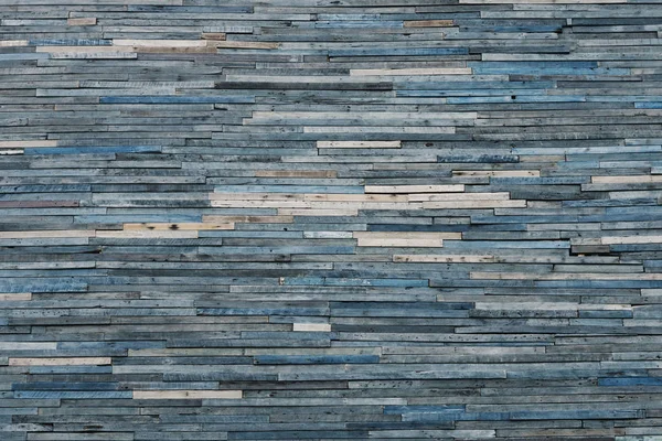 Verblasste Blaue Holzstapel Strukturierten Hintergrund — Stockfoto