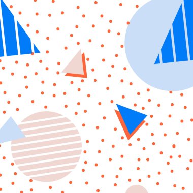 Renkli geometrik memphis tarzı arkaplan