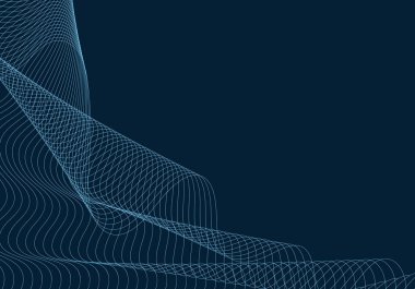 Gökyüzü mavi hareli dalga alan mavi arka plan üzerinde 