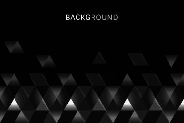 Siyah prizma arkaplan tasarım vektörü