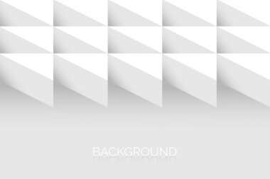 Beyaz geometrik arkaplan tasarım vektörü