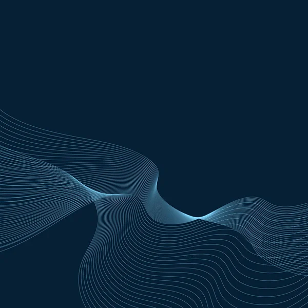 Hemelsblauw Moire Wave Ruimte Blauwe Achtergrond — Stockvector