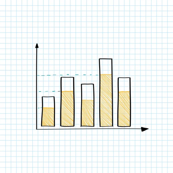 Vettore Grafico Barre Del Mercato Azionario — Vettoriale Stock