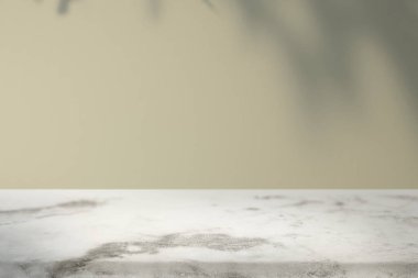 Tropikal yaprak gölge ile boş iç