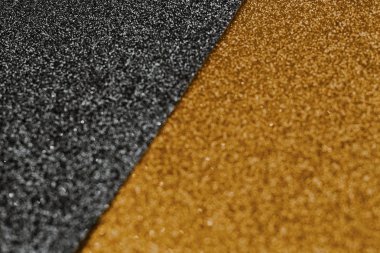 Işıltılı altın ve siyah kağıt ambalaj