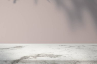 Tropikal yaprak gölge ile boş iç