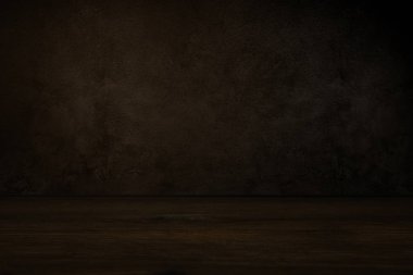 Düz koyu siyah duvar ürün arka plan