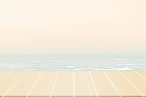 Летний Пляж Видом Море — стоковое фото