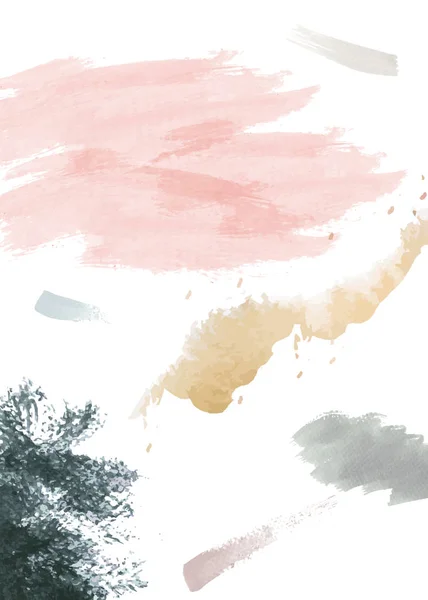 Pastell Aquarell Striche Strukturierten Hintergrund — Stockfoto