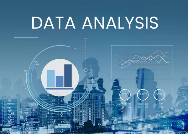 Data Analysresultat Sammanfattning Diagram Diagram Grafik — Stockfoto