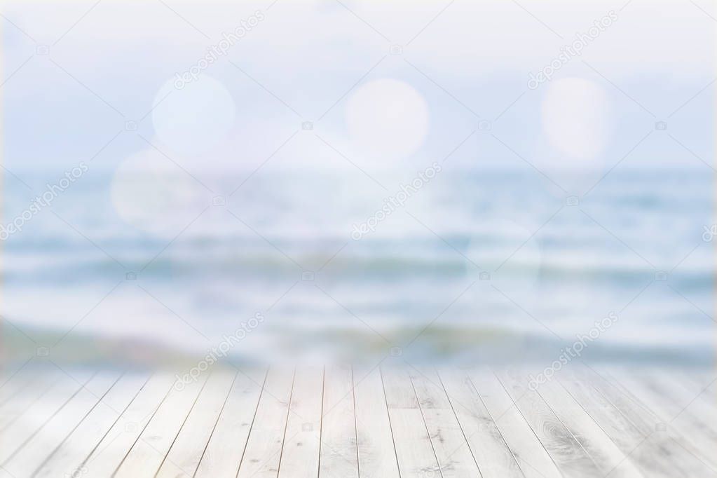 Summer beach background shot in bokeh style