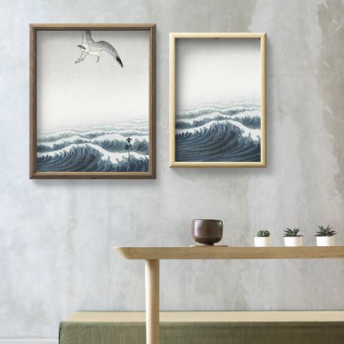 Minimal sanat çerçevesi mockup tasarım
