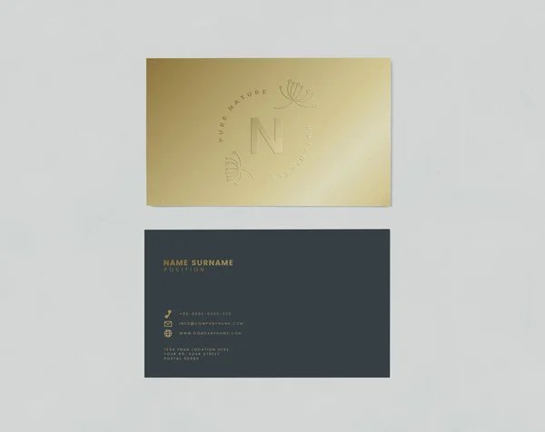 Business Card Name Card Mockup — Stock Photo, Image