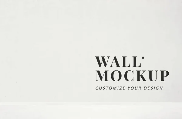 Cinza Branco Parede Concreto Mockup — Fotografia de Stock