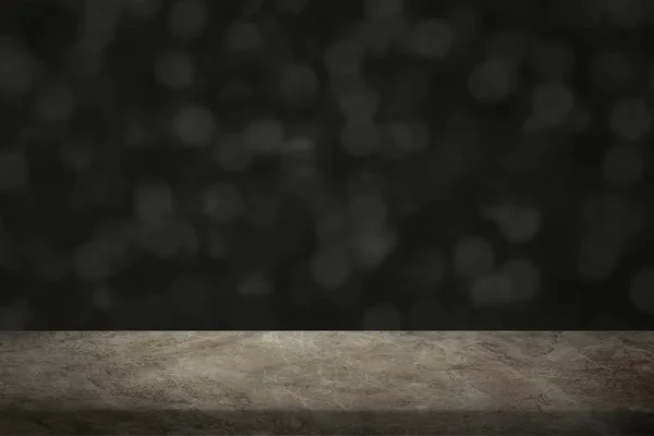 ベージュの大理石の床と黒ボケの背景 — ストック写真