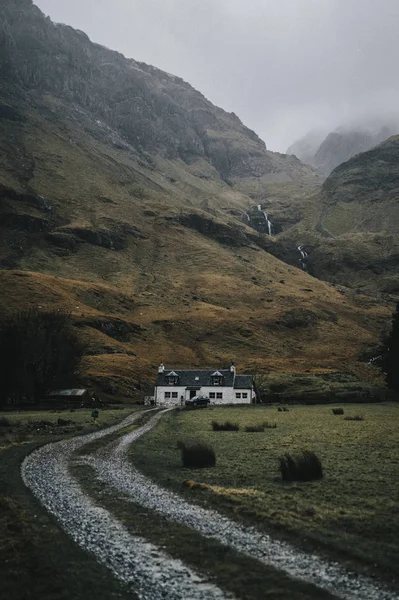 Cottage Glen Etive Scozia — Foto Stock