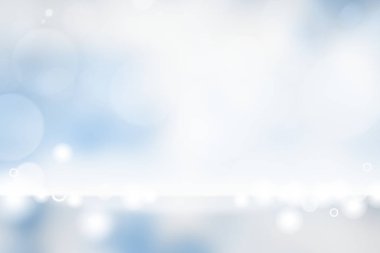 Düz ürün arka plan mavi bokeh dokulu