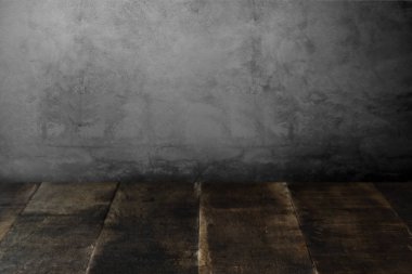 Beton Wal ile rustik ahşap plakalar