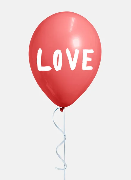 Día San Valentín Rojo Globo Amor — Foto de Stock