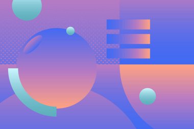 Renkli geometrik desenli arka plan vektör