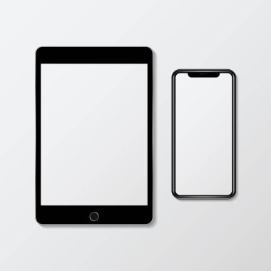 Dijital tablet ve cep telefonu modeli