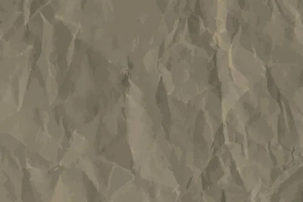 Brown Crumpled Paper Textured Background Vector — Stock Vector