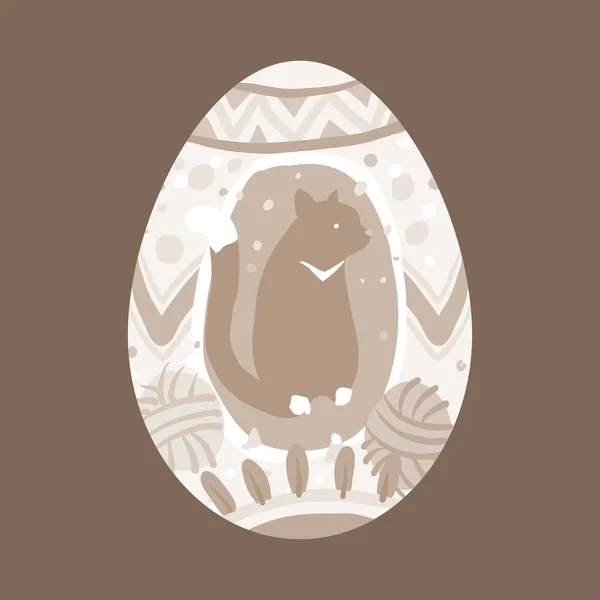 イースターの祭りは卵のベクトルを描いた — ストックベクタ