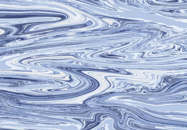 Marmeren Abstracte Blauwe Witte Verf Textuur Achtergrond Vector — Stockvector