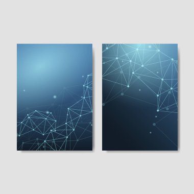 Mavi sinirsel doku soyut set vektörü