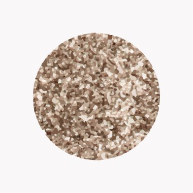 Yuvarlak ışıltılı bakır rozet vektör