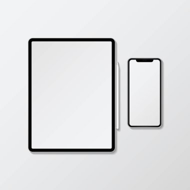 Dijital tablet ve cep telefonu modeli