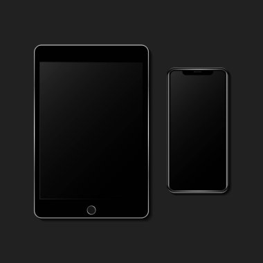 Dijital tablet ve cep telefonu modeli