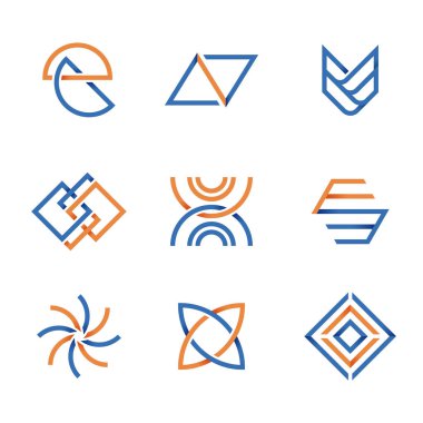 Modern şirket logo tasarım vektörü