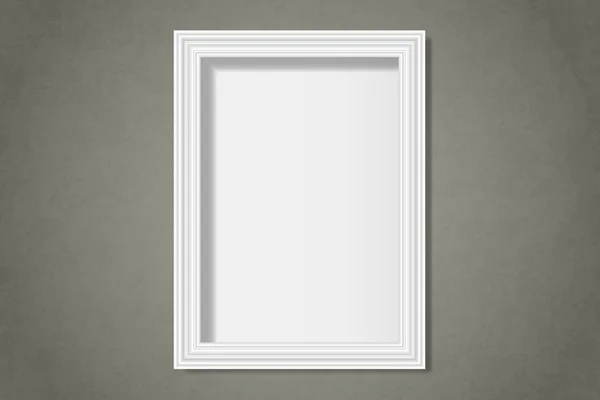 Modèle Cadre Blanc Sur Vecteur Mural — Image vectorielle