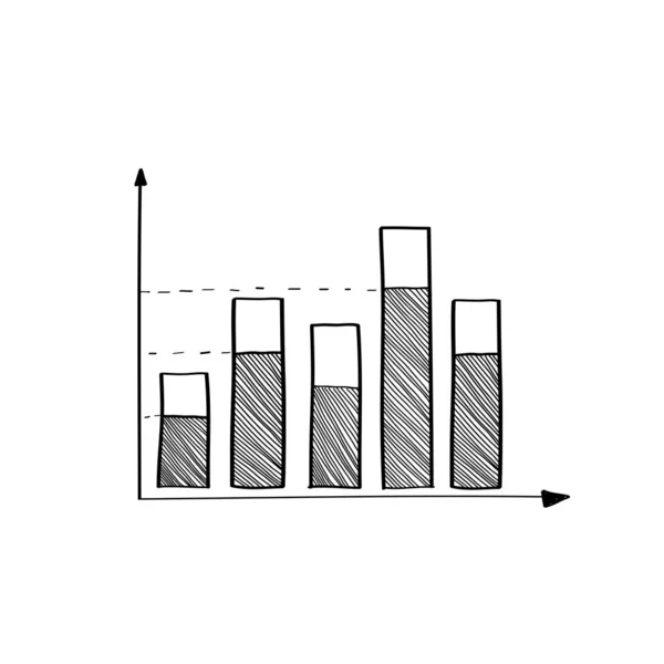 Aktiemarknaden Bar Graph Vector — Stock vektor