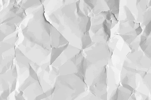 Papel Blanco Arrugado Vector Fondo Texturizado — Vector de stock