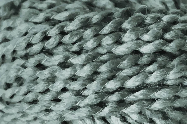 Green Woolen Textured Vector Background — Stock Vector