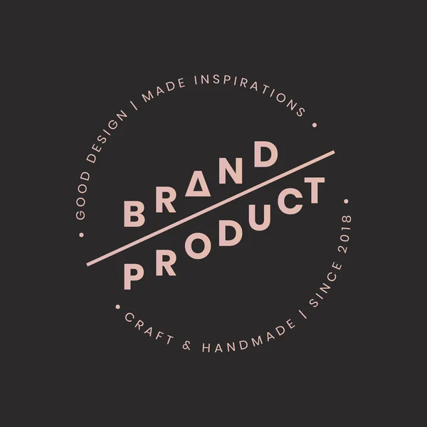 ブランドと製品のバッジ デザインのベクトル — ストックベクタ
