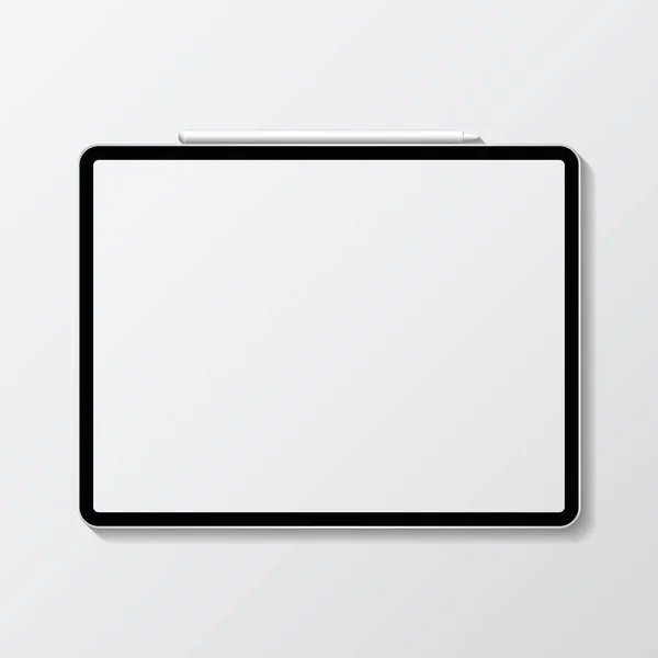 Mockup Moderno Digitale Dello Schermo Del Tablet — Vettoriale Stock