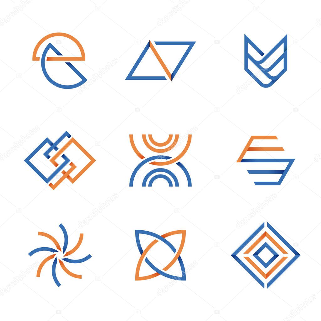 Modern company logo design vector