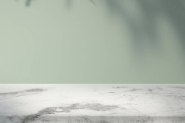 Tropikal yaprak gölge ile boş iç